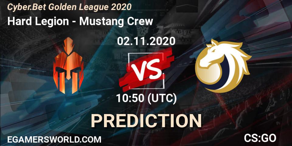 Pronósticos Hard Legion - Mustang Crew. 02.11.20. Cyber.Bet Golden League 2020 - CS2 (CS:GO)