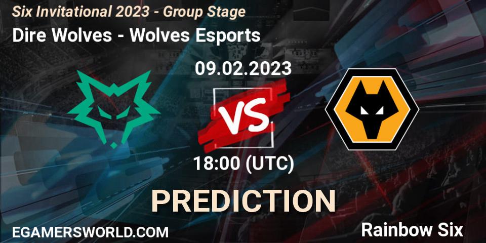 Pronósticos Dire Wolves - Wolves Esports. 09.02.23. Six Invitational 2023 - Group Stage - Rainbow Six