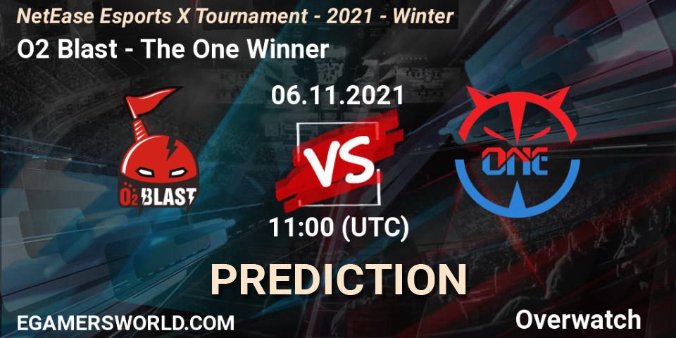 Pronósticos O2 Blast - The One Winner. 06.11.21. NetEase Esports X Tournament - 2021 - Winter - Overwatch