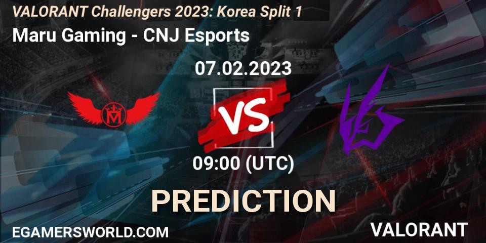 Pronósticos Maru Gaming - CNJ Esports. 07.02.23. VALORANT Challengers 2023: Korea Split 1 - VALORANT