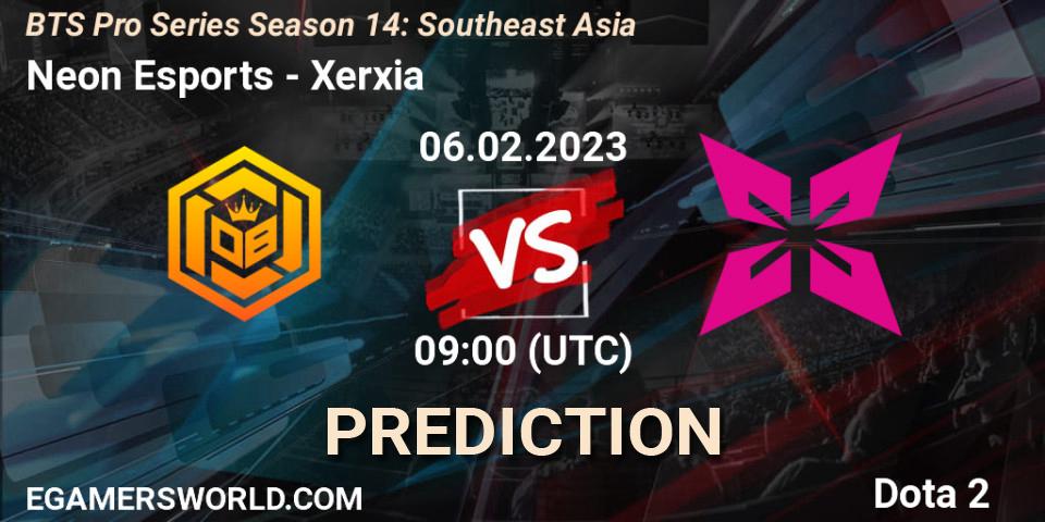 Pronósticos Neon Esports - Xerxia. 06.02.23. BTS Pro Series Season 14: Southeast Asia - Dota 2