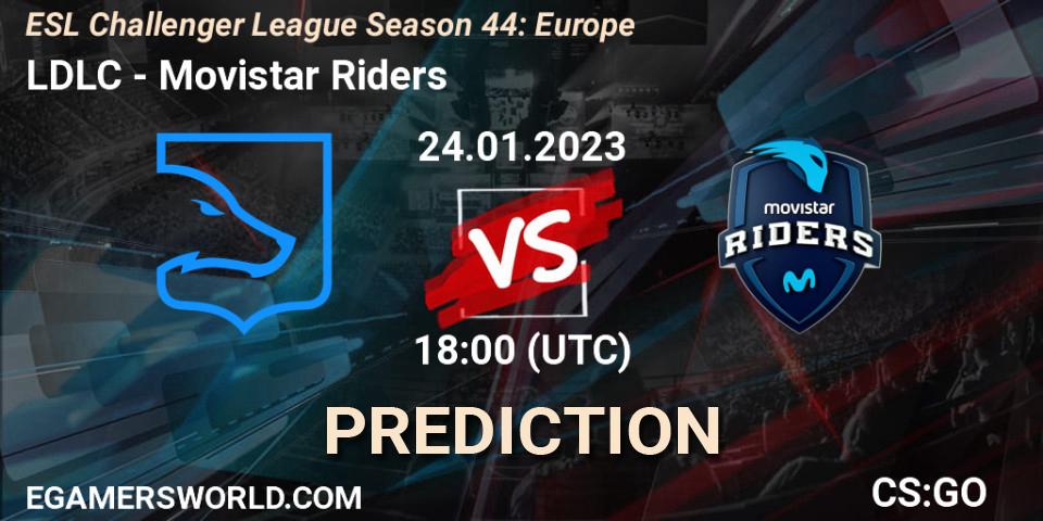 Pronósticos LDLC - Movistar Riders. 24.01.23. ESL Challenger League Season 44: Europe - CS2 (CS:GO)