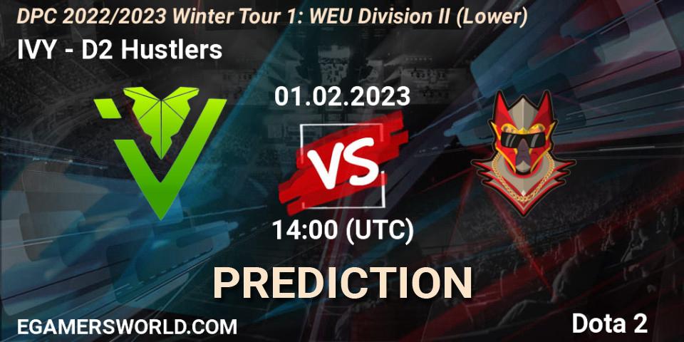 Pronósticos IVY - D2 Hustlers. 01.02.23. DPC 2022/2023 Winter Tour 1: WEU Division II (Lower) - Dota 2