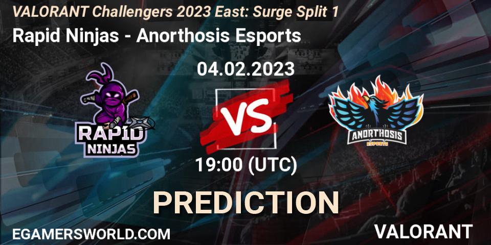 Pronósticos Rapid Ninjas - Anorthosis Esports. 04.02.23. VALORANT Challengers 2023 East: Surge Split 1 - VALORANT
