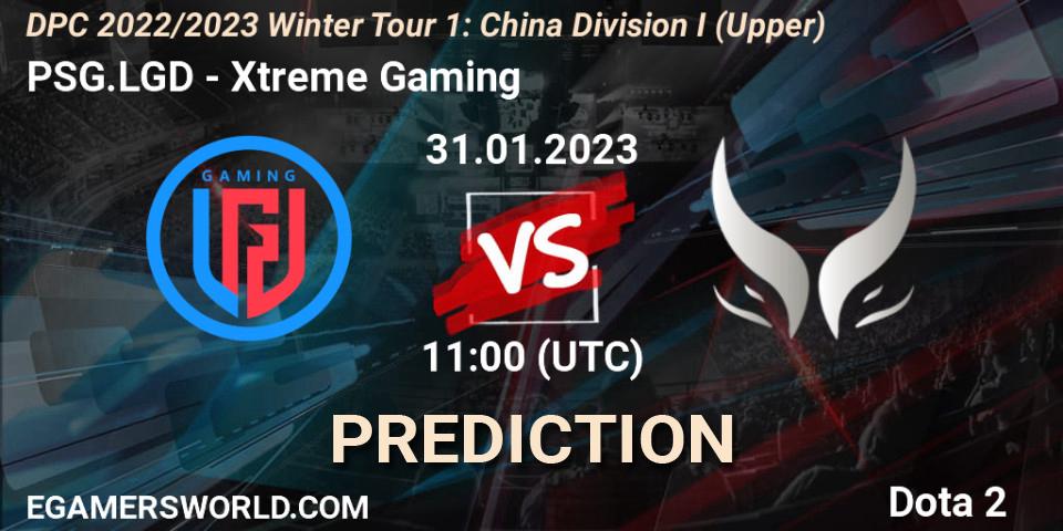 Pronósticos PSG.LGD - Xtreme Gaming. 31.01.23. DPC 2022/2023 Winter Tour 1: CN Division I (Upper) - Dota 2