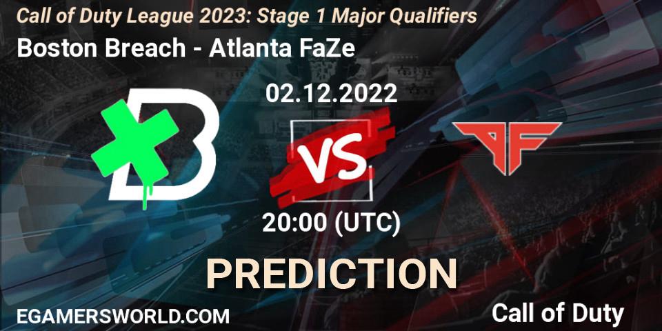 Pronósticos Boston Breach - Atlanta FaZe. 02.12.22. Call of Duty League 2023: Stage 1 Major Qualifiers - Call of Duty