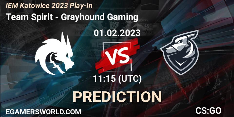 Pronósticos Team Spirit - Grayhound Gaming. 01.02.23. IEM Katowice 2023 Play-In - CS2 (CS:GO)