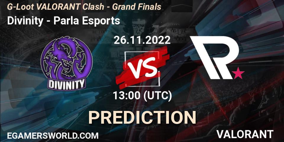 Pronósticos Divinity - Parla Esports. 26.11.22. G-Loot VALORANT Clash - Grand Finals - VALORANT