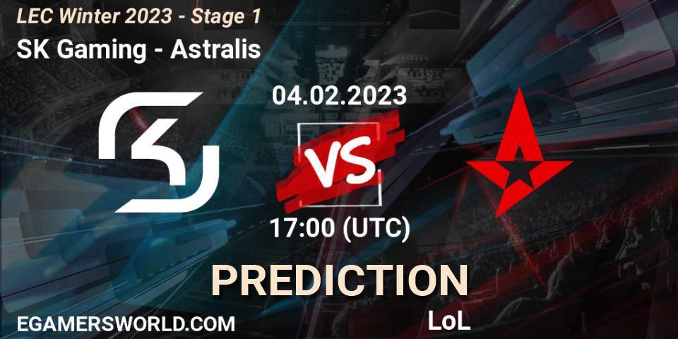 Pronósticos SK Gaming - Astralis. 04.02.23. LEC Winter 2023 - Stage 1 - LoL