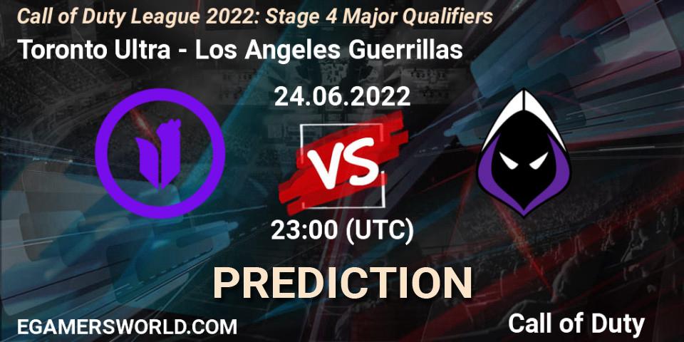 Pronósticos Toronto Ultra - Los Angeles Guerrillas. 24.06.22. Call of Duty League 2022: Stage 4 - Call of Duty