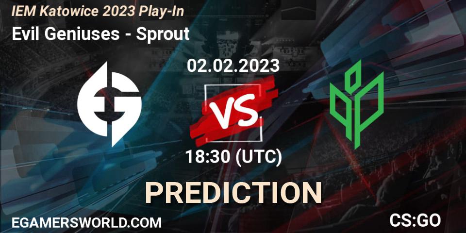 Pronósticos Evil Geniuses - Sprout. 02.02.23. IEM Katowice 2023 Play-In - CS2 (CS:GO)