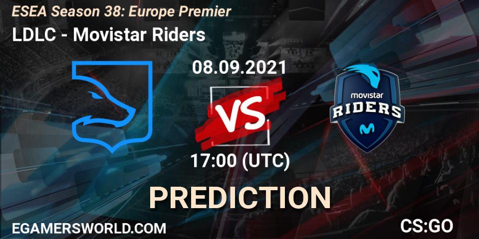 Pronósticos LDLC - Movistar Riders. 28.09.21. ESEA Season 38: Europe Premier - CS2 (CS:GO)