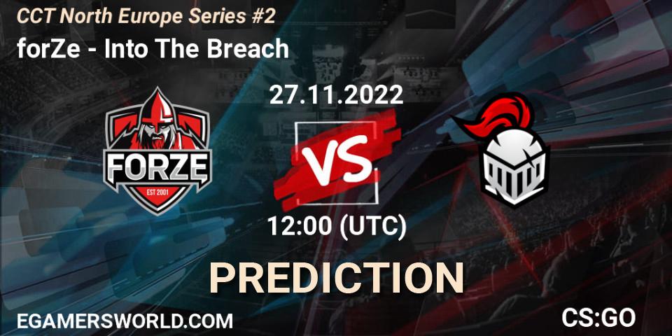 Pronósticos forZe - Into The Breach. 27.11.22. CCT North Europe Series #2 - CS2 (CS:GO)