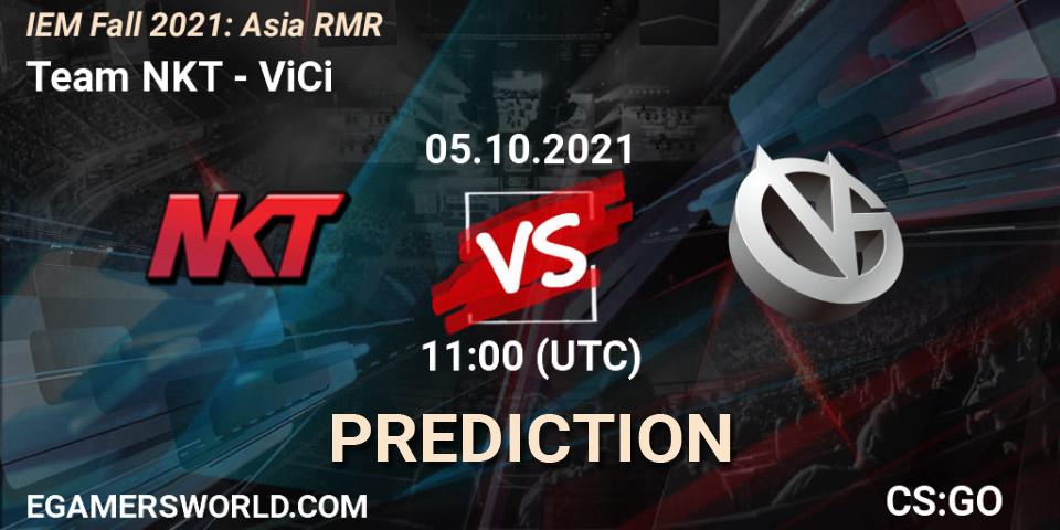 Pronósticos Team NKT - ViCi. 05.10.21. IEM Fall 2021: Asia RMR - CS2 (CS:GO)