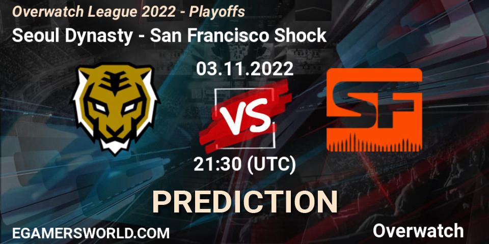 Pronósticos Seoul Dynasty - San Francisco Shock. 03.11.22. Overwatch League 2022 - Playoffs - Overwatch