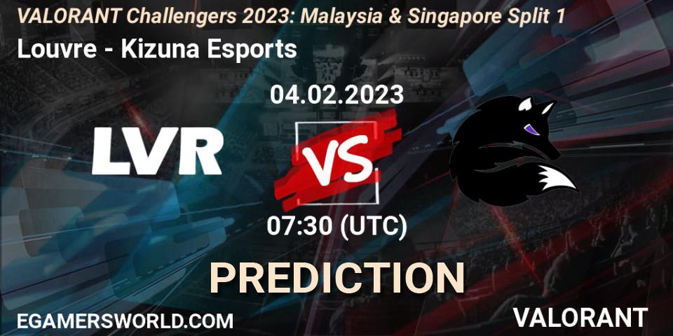 Pronósticos Louvre - Kizuna Esports. 04.02.23. VALORANT Challengers 2023: Malaysia & Singapore Split 1 - VALORANT