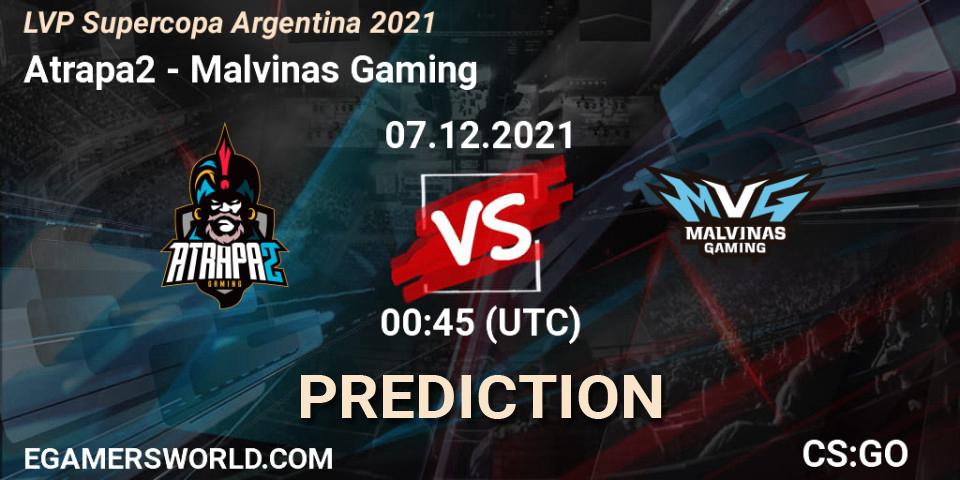 Pronósticos Atrapa2 - Malvinas Gaming. 07.12.21. LVP Supercopa Argentina 2021 - CS2 (CS:GO)