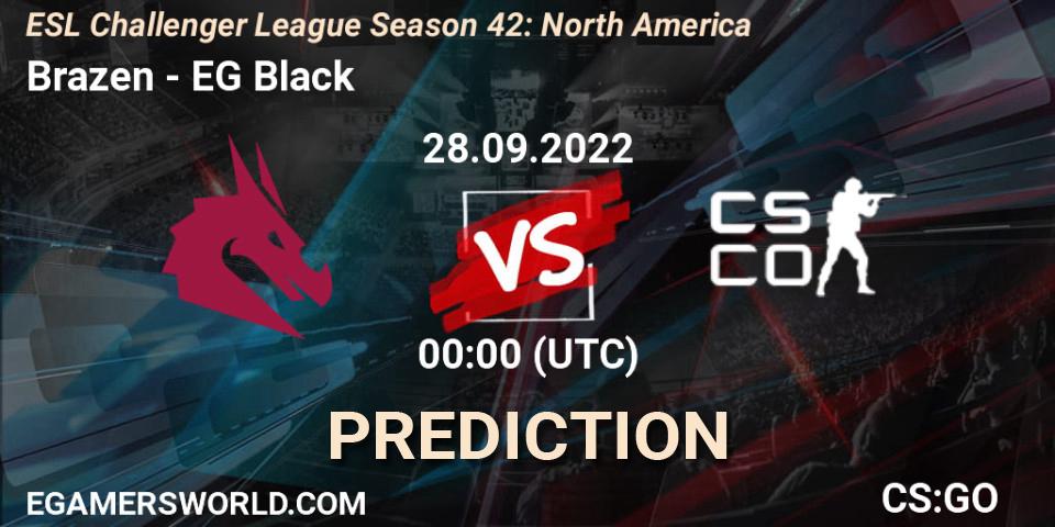 Pronósticos Brazen - Evil Geniuses Black. 28.09.22. ESL Challenger League Season 42: North America - CS2 (CS:GO)