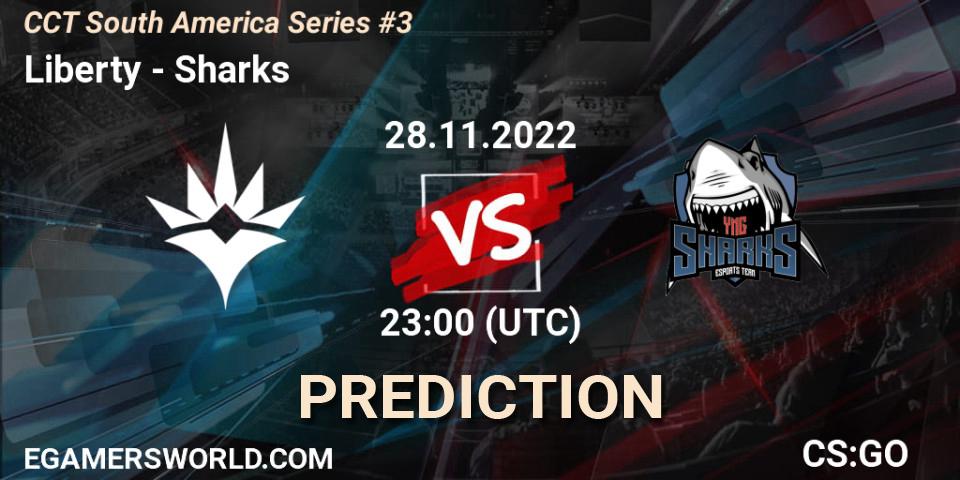 Pronósticos Liberty - Sharks. 29.11.22. CCT South America Series #3 - CS2 (CS:GO)