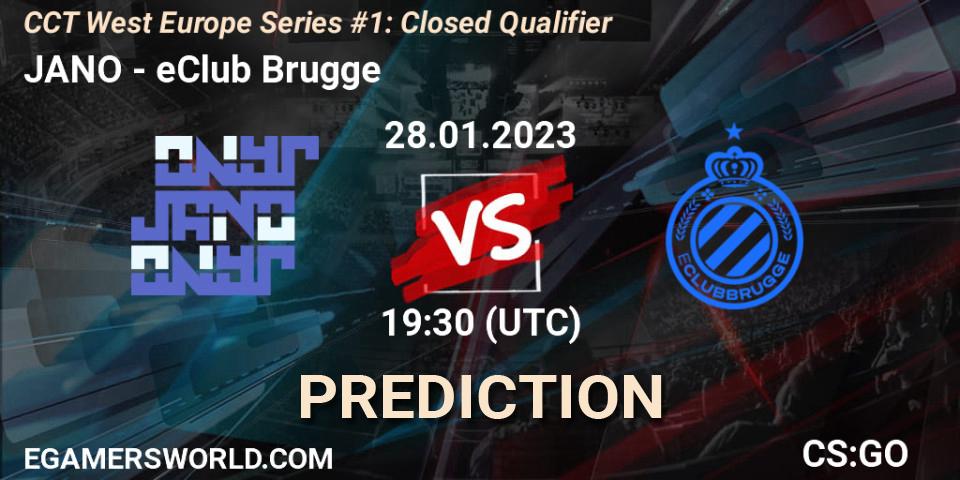 Pronósticos JANO - eClub Brugge. 28.01.23. CCT West Europe Series #1: Closed Qualifier - CS2 (CS:GO)