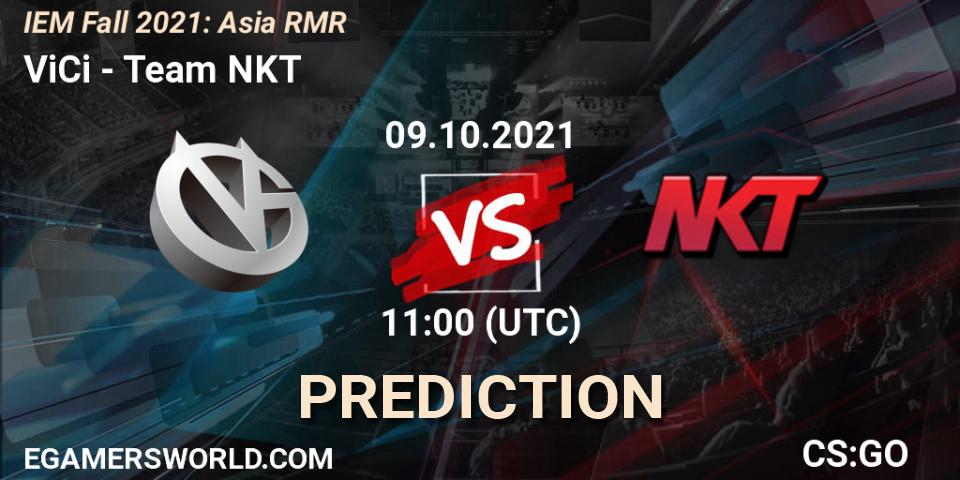 Pronósticos ViCi - Team NKT. 09.10.21. IEM Fall 2021: Asia RMR - CS2 (CS:GO)