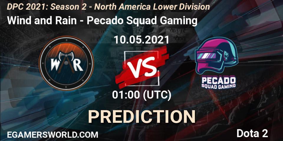 Pronósticos Wind and Rain - Pecado Squad Gaming. 10.05.21. DPC 2021: Season 2 - North America Lower Division - Dota 2