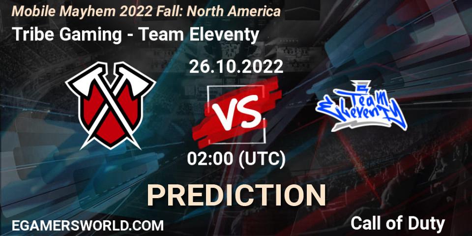 Pronósticos Tribe Gaming - Team Eleventy. 26.10.22. Mobile Mayhem 2022 Fall: North America - Call of Duty