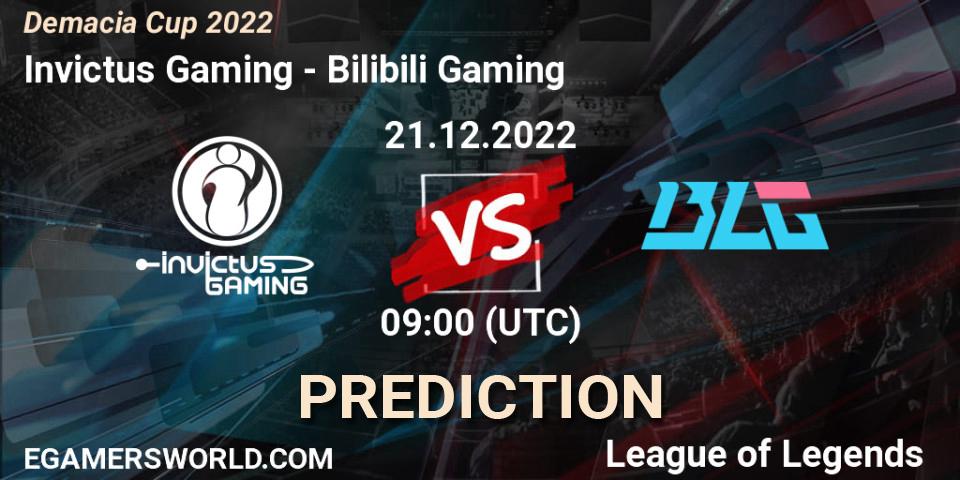 Pronósticos Invictus Gaming - Bilibili Gaming. 21.12.22. Demacia Cup 2022 - LoL