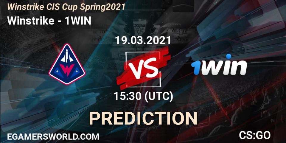 Pronósticos Winstrike - 1WIN. 19.03.21. Winstrike CIS Cup Spring 2021 - CS2 (CS:GO)