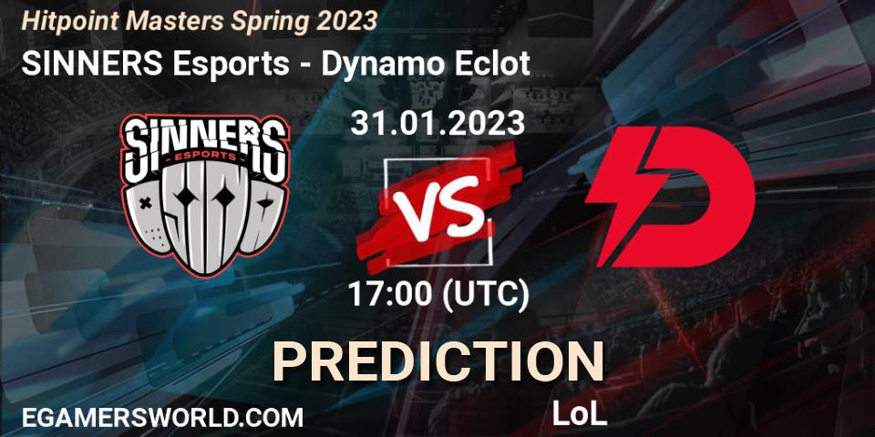 Pronósticos SINNERS Esports - Dynamo Eclot. 31.01.23. Hitpoint Masters Spring 2023 - LoL