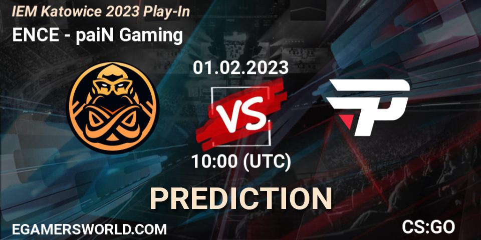 Pronósticos ENCE - paiN Gaming. 01.02.23. IEM Katowice 2023 Play-In - CS2 (CS:GO)