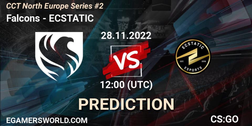 Pronósticos Falcons - ECSTATIC. 28.11.22. CCT North Europe Series #2 - CS2 (CS:GO)