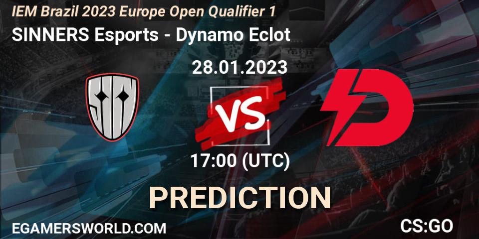 Pronósticos SINNERS Esports - Dynamo Eclot. 28.01.23. IEM Brazil Rio 2023 Europe Open Qualifier 1 - CS2 (CS:GO)