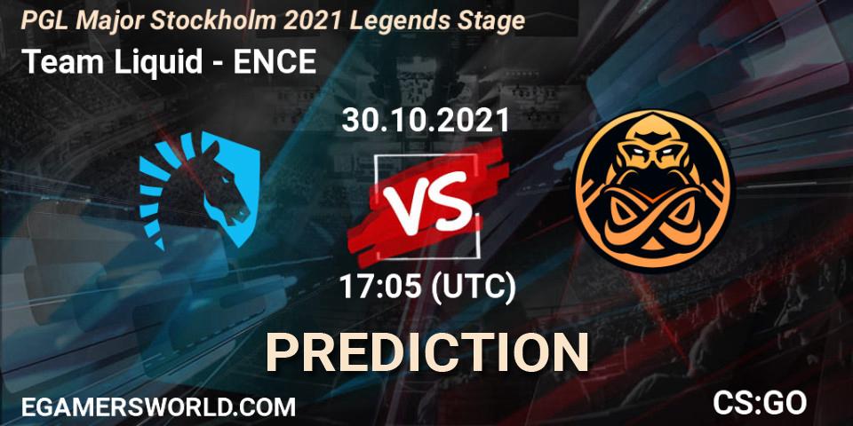 Pronósticos Team Liquid - ENCE. 30.10.21. PGL Major Stockholm 2021 Legends Stage - CS2 (CS:GO)