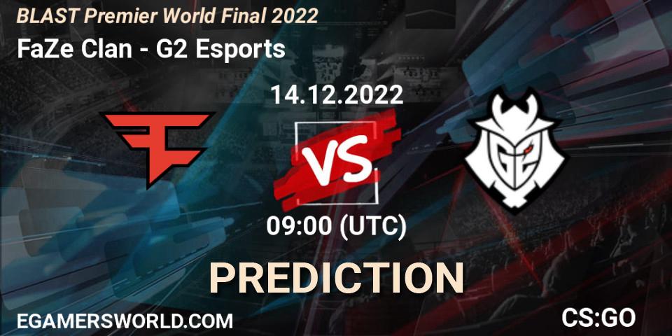 Pronósticos FaZe Clan - G2 Esports. 14.12.22. BLAST Premier World Final 2022 - CS2 (CS:GO)