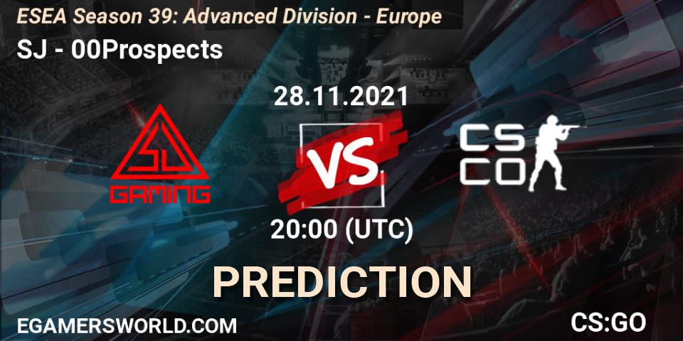 Pronósticos SJ - 00Prospects. 28.11.21. ESEA Season 39: Advanced Division - Europe - CS2 (CS:GO)