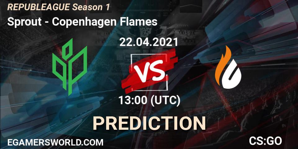 Pronósticos Sprout - Copenhagen Flames. 22.04.21. REPUBLEAGUE Season 1 - CS2 (CS:GO)