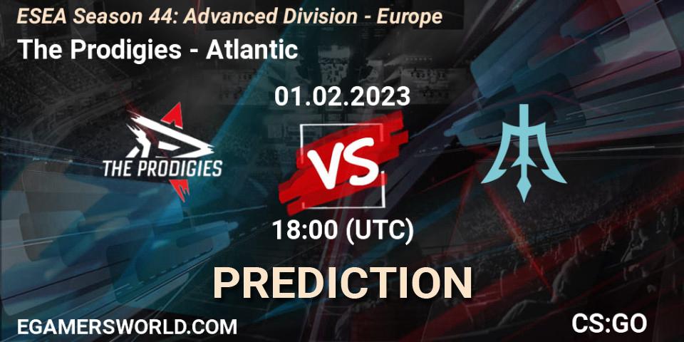 Pronósticos The Prodigies - Atlantic. 01.02.23. ESEA Season 44: Advanced Division - Europe - CS2 (CS:GO)