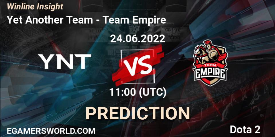 Pronósticos YNT - Team Empire. 24.06.22. Winline Insight - Dota 2