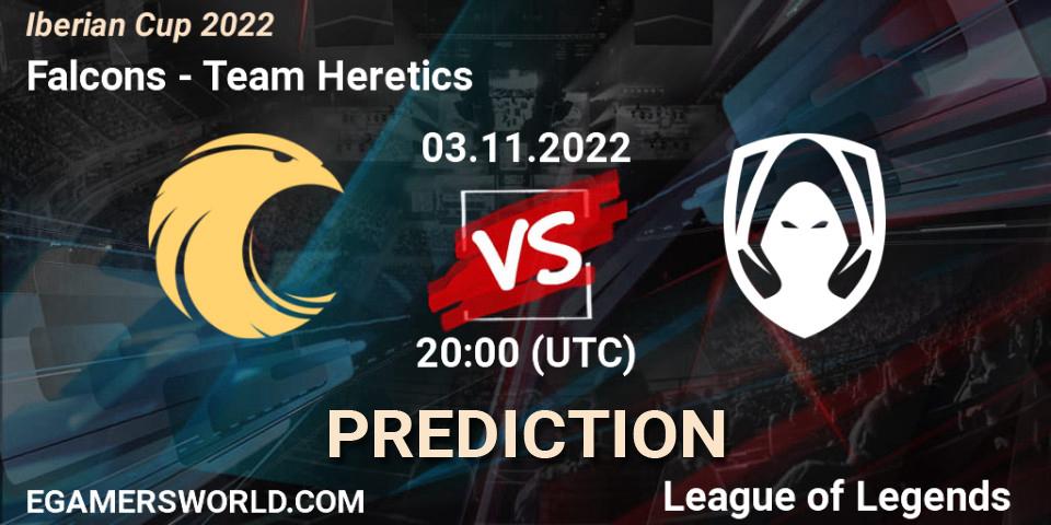 Pronósticos Falcons - Team Heretics. 02.11.22. Iberian Cup 2022 - LoL