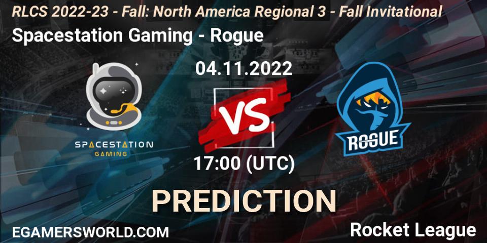 Pronósticos Spacestation Gaming - Rogue. 04.11.22. RLCS 2022-23 - Fall: North America Regional 3 - Fall Invitational - Rocket League