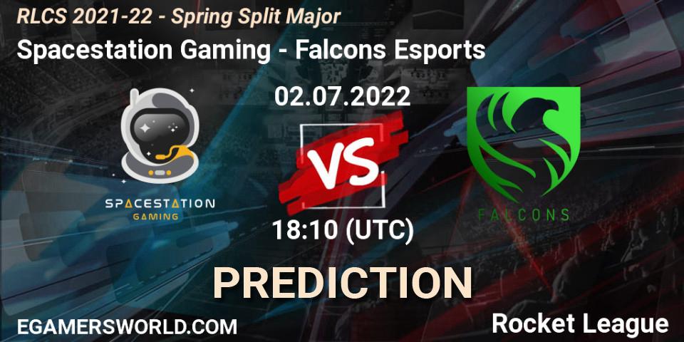 Pronósticos Spacestation Gaming - Falcons Esports. 02.07.22. RLCS 2021-22 - Spring Split Major - Rocket League
