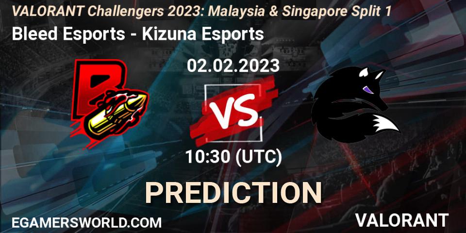 Pronósticos Bleed Esports - Kizuna Esports. 02.02.23. VALORANT Challengers 2023: Malaysia & Singapore Split 1 - VALORANT