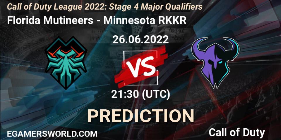 Pronósticos Florida Mutineers - Minnesota RØKKR. 26.06.22. Call of Duty League 2022: Stage 4 - Call of Duty