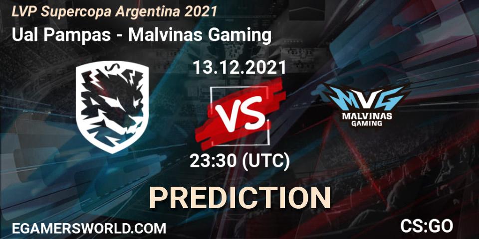 Pronósticos Ualá Pampas - Malvinas Gaming. 13.12.21. LVP Supercopa Argentina 2021 - CS2 (CS:GO)