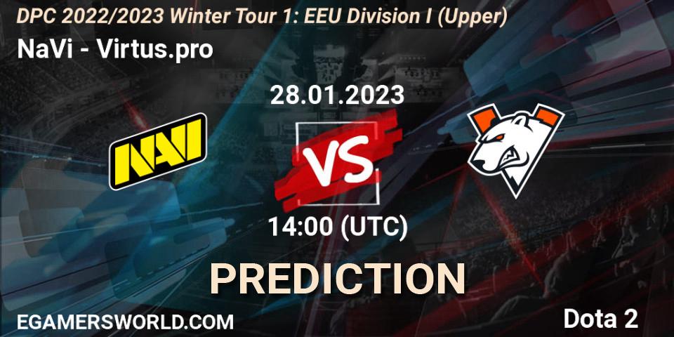 Pronósticos NaVi - Virtus.pro. 28.01.23. DPC 2022/2023 Winter Tour 1: EEU Division I (Upper) - Dota 2