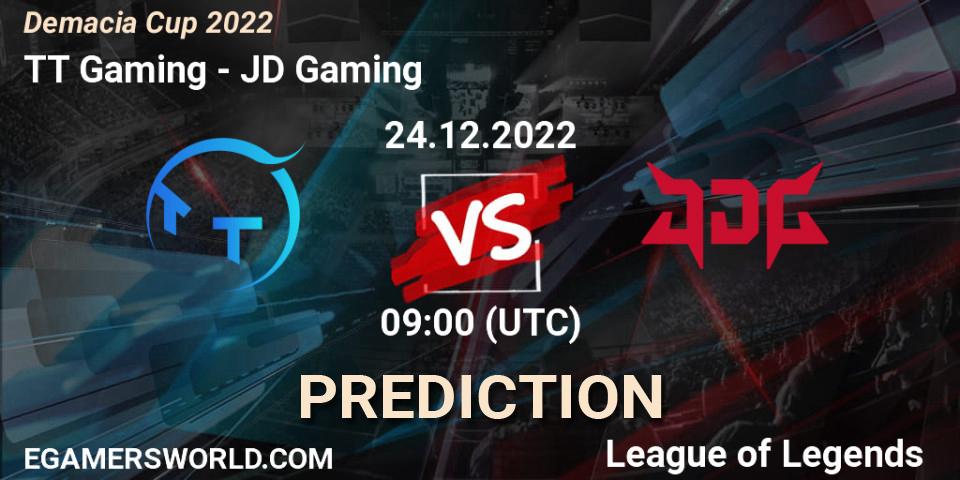 Pronósticos TT Gaming - JD Gaming. 24.12.22. Demacia Cup 2022 - LoL