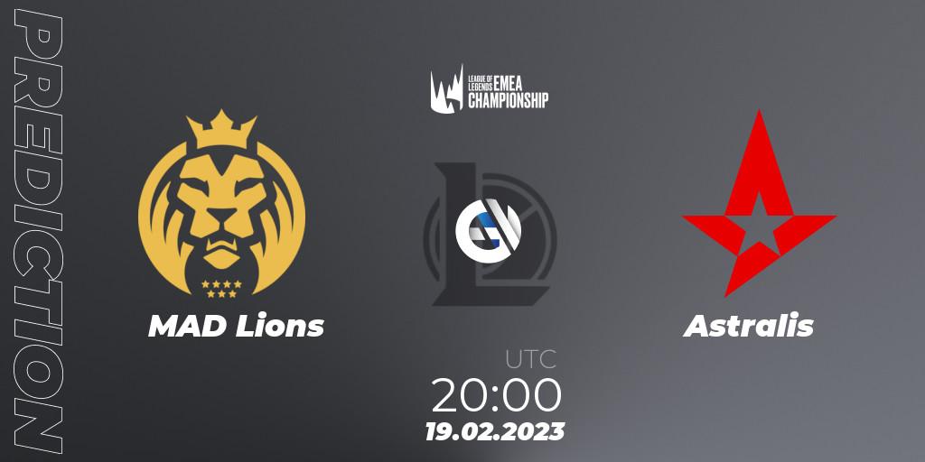 Pronósticos MAD Lions - Astralis. 19.02.23. LEC Winter 2023 - Stage 2 - LoL