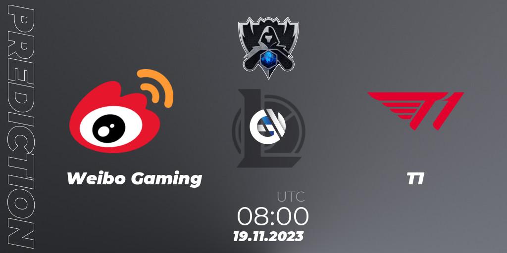 Pronósticos Weibo Gaming - T1. 19.11.23. Worlds 2023 LoL - Finals - LoL