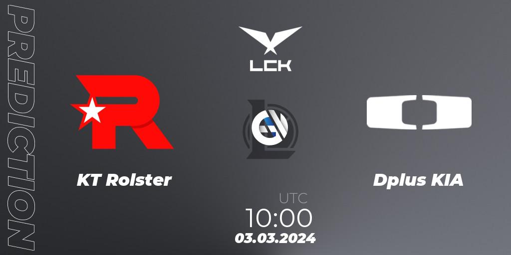 Pronósticos KT Rolster - Dplus KIA. 03.03.24. LCK Spring 2024 - Group Stage - LoL